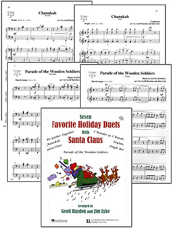 Seven Favorite Holiday Duets: Cover & Sample Pages&mdash;Chanukah & Parade of the Wooden Soldiers