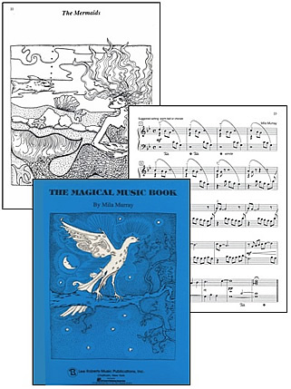 Cover and sample music and illustration from Magical Music Book