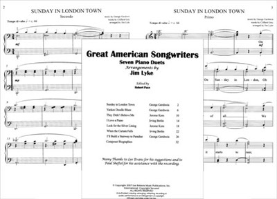 Great American Songwriters Piano Duets-Sample  00372423