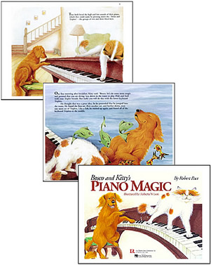 Bosco and Kitty's Piano Magic - Cover and Sample Pages