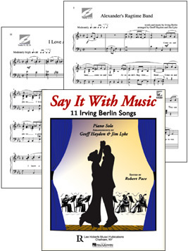 Say It With Music - Cover and Sample Pages: Alexander's Ragtime Band and I Love A Piano