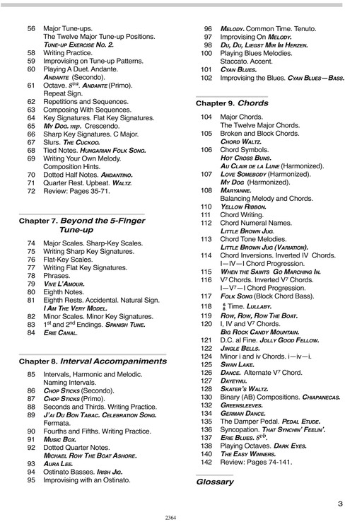 Piano Plain and Simple TOC2